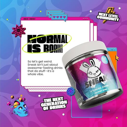 SNEAK Energy Drink Powder | Peach Iced Tea | No Sugar. No Nasties. Just Natural Caffeine, Focus-Boosting Nootropics | 40 Servings in Saudi Arabia