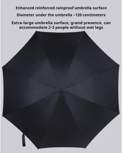 Car Straight Handle Umbrella, Windproof Rainproof, Semi-Automatic Parasol for Alfa Romeo Spider 2007 2008 2009 2010, Windproof Umbrella, Long Handle Travel Umbrella,Black1 in Kuwait