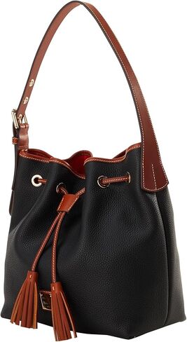 Dooney & Bourke Handbag, Pebble Grain Aimee Drawstring | Midnight Blue in Kuwait