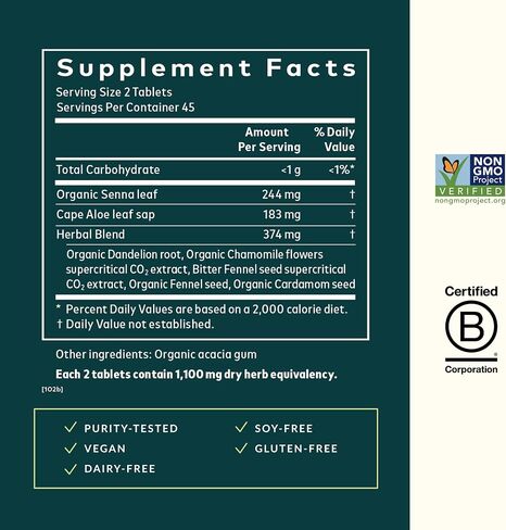 Gaia Herbs Natural Laxative 90 ct, Tablets in Saudi Arabia