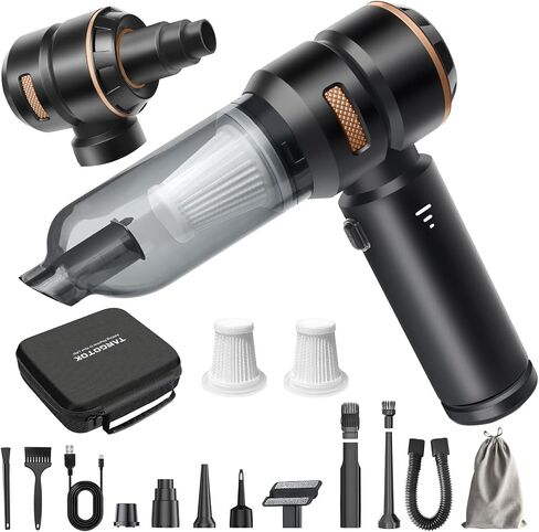 80،000 دورة في الدقيقة ، فراغ السيارة اللاسلكي والهواء Duster 4-in-1 High Power 20000Pa منفاخ/مضخة محمولة مع محرك بدون فرش ، 35 دقيقة وقت التشغيل ، 3 سرعة للمنزل/التخييم/شعر الحيوانات الأليفة (الأرجواني) in Saudi Arabia