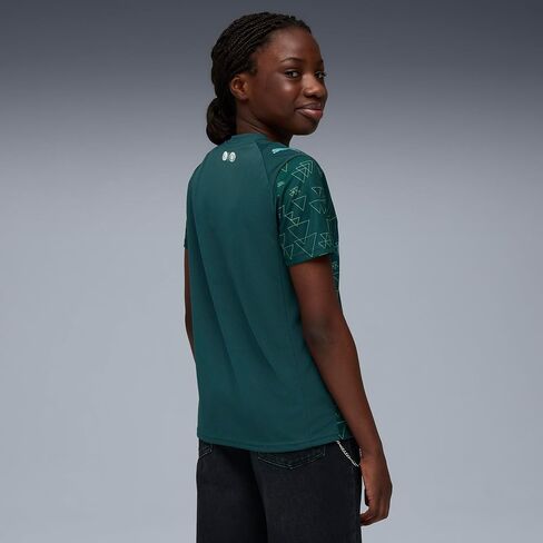 Manchester City FC Kids 2025/26 Fourth Soccer Jersey - Green Terrain in Saudi Arabia