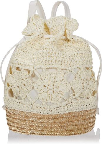 Women Straw Bag Summer Beach Casual Daypacks ، Brown Brown ، 36 * 29 * 10 * 39cm in Saudi Arabia