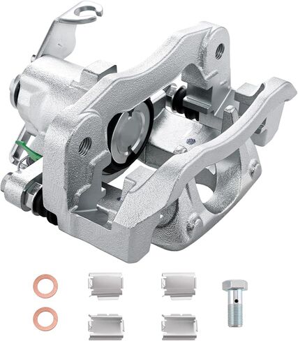 طقم فرجار الفرامل الخلفية 18B5080 + 18B5081 استبدال مكبس واحد لـ 2008-2016 Grand Caravan، 2008-2016 Town & Country، 2009-2014 Routan، 2012-2016 Ram C/V، FRC12003 + FRC12004، 3.3L، 3.6L، 3.8L، 4 لتر in Kuwait