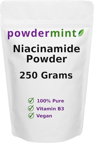Niacinamide Powder (Vitamin B3) 100% Pure Niacin Powder 500 mg Flush-Free Supplement (500 Grams) in Kuwait