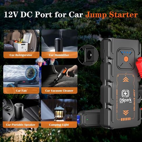 B31 Jump Starter مع ضاغط الهواء ، 2000A معزز السيارات المحمولة ، 150psi تضخم الإطارات ، صندوق القفز 12 فولت ، حزمة البطارية ، وبطارية بداية للشحن السريع واستخدام الطوارئ in Saudi Arabia