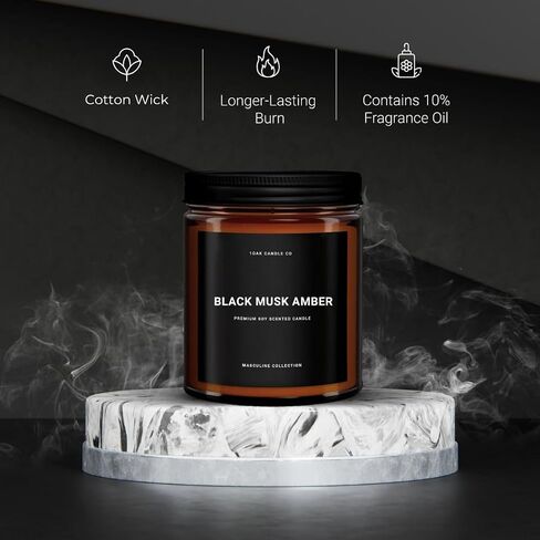 1OAK شمع الصويا الشمع المعطر (الأوكالبتوس) - شموع الصويا للمنزل المعطرة - قسط طويل الحرق - يدوي (7oz.) in Kuwait