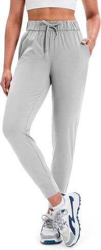 Women's Joggers with 4 Pockets Running Workout Sweatpants for Women Tapered Lounge Jogging Pants in Saudi Arabia