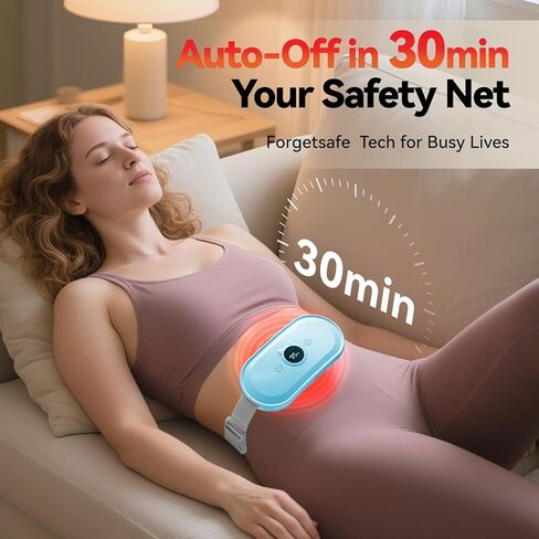 وسادة تسخين محمولة لفترة تشنجات الفترة التي تهتز حزام التدفئة الشهرية للنساء ، والحرارة السريعة القابلة لإعادة الشحن مع 7 مستويات حرارة و 7 أوضاع للحيض ، وتخفيف الألم للظهر والمعدة - الوردي in Kuwait