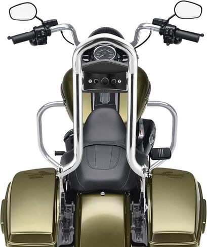 Wsays 27" Tall Passenger Backrest Sissy Bar 1.3" Fat Bar Compatible with Harley Touring Street Electra Road Glide Road King 2009-2025, Gloss Black in Saudi Arabia
