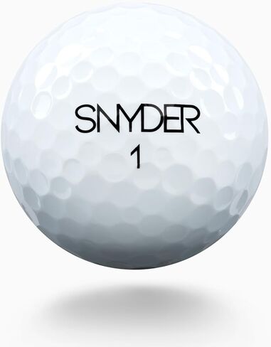 كرات جولف Snyder USA Ace - كرات جولف لمسافة البناء مكونة من 3 قطع، بولي يوريثين لدن بالحرارة، 322 غمازات، كرات جولف عالية الوضوح 12 عبوة in Saudi Arabia