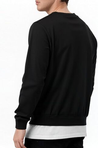 Men's Sweatshirts Long Sleeves Crewneck Fashion Casual Pullover Shirt in Kuwait
