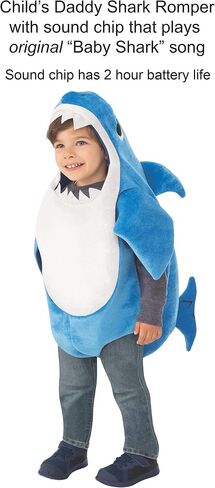 Rubies Baby Shark: Baby Shark Costume with Sound Chip for Babies, Unisex Infant in Saudi Arabia