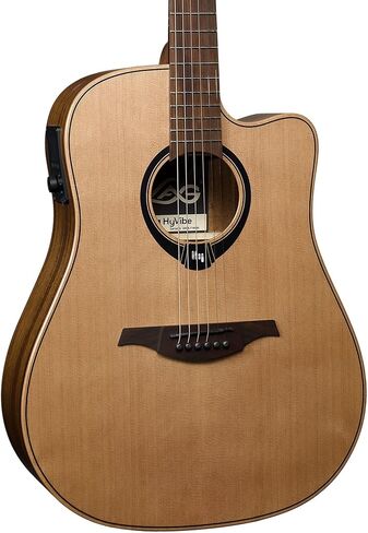 جيتار LAG GUITARS Hyvibe 10 Dreadnought Cutaway Satin Smart Guitar مع FXs وحلقات مدمجة GLH HV10DCE in Saudi Arabia