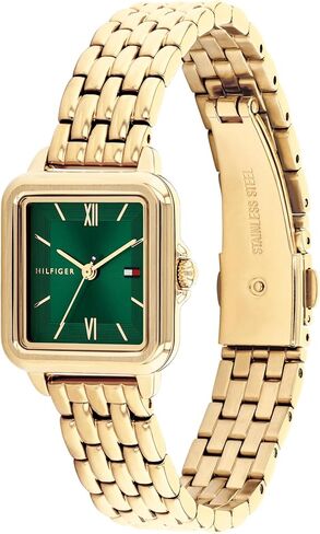 Tommy Hilfiger Women's Watch Watch - Mini 24mm Stail Steel Case ، Roman Rumerals ، Link Bracelet ، Dress Natual Gift لها in Saudi Arabia