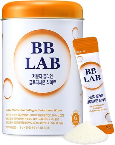 BB LAB Good Night Collagen, Low Molecular Collagen Powder Stick Supplement, Marine Collagen, Fish Collagen, Vitamin C, Hyaluronic Acid, 17 Probiotics, Fast Absorption, Mix Berry Flavor (Pack of 1) in Kuwait