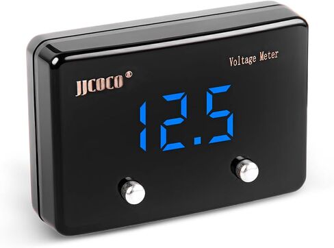 8~18V Voltmeter Gauge Digital Volt Gauge 12V/24V DC LED Display Voltage Meter Kit with Mounting Bracket for Car Truck Vehicle Automotive 2-1/16" 52mm in Kuwait