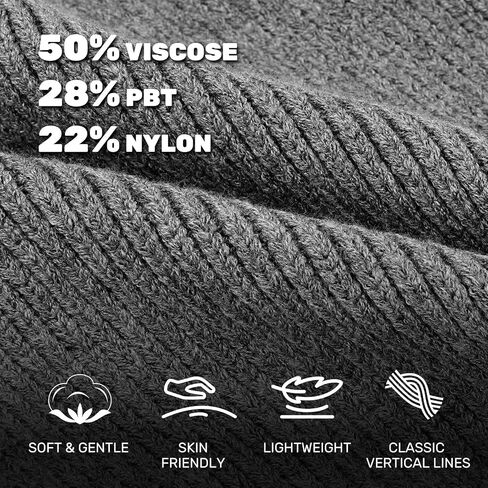 Unisex LED Beanie with Light, USB Rechargeable Headlamp Hat, Winter Gifts for Men Women Husband Him Black in Saudi Arabia