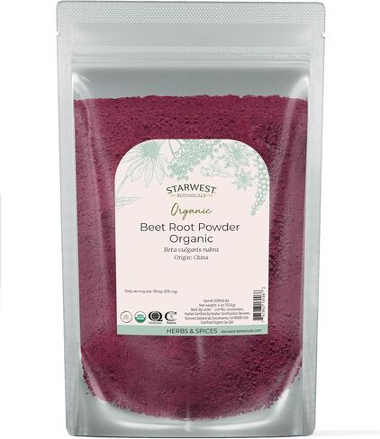 Starwest Botanicals Organic Beet Root Powder, 1 Pound | USDA Organic Certified in Saudi Arabia