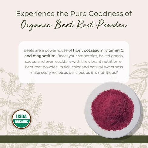 Starwest Botanicals Organic Beet Root Powder, 1 Pound | USDA Organic Certified in Saudi Arabia