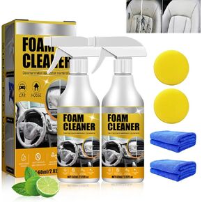 YOUSHEME Multi-purpose Foam Cleaner,All Around Master Foam Cleaner,Car Interior Foam Refinisher Cleaner,Upholstery Cleaner for Car Seats,2024 New Interior Car Cleaner (2pcs)