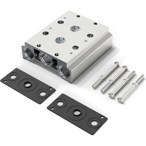 TAILONZ PNEUMATIC 3/8 بوصة 300 متر 4-موضع مشعب 4V310-10 قاعدة صمام الملف اللولبي المنوع قاعدة صمام الملف اللولبي مع الملحقات in Kuwait