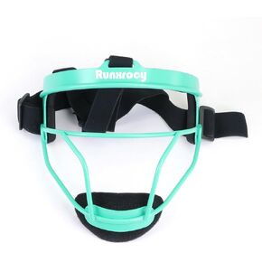 Runxrocy Softball Face Mask Durable Defensive Softball Fielder's Mask Lightweight Girls Women Protective Softball Infielder's Face Shield Blue Color