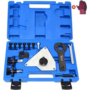 مجموعة أدوات توقيت المحرك Yuesstloo، متوافقة مع محرك Alfa Lancia Delta Romeo Jeep Fiat Multiair 1.4T، مع حقيبة حمل وقفازات