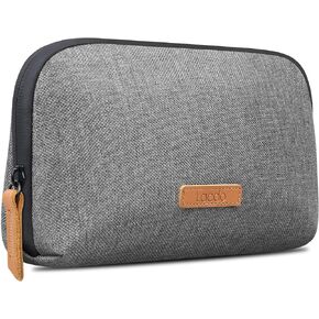 Lacdo Electronic Organizer Travel Cable Organizer Bag Pouch Case Tech Electronic Accessories Case Portable Charger Case for Cable, Cords, MacBook Laptop Charger, Mouse, Power Adapter, Power Bank, Gray