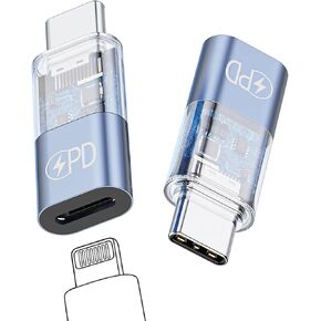 Fidioto New for Lightning Female to USB C Male Adapter, for Lighting to USB C Adapter Charging for iPhone 15/15 Pro/15 Pro Max/15 Plus,iPad Air, Samsung, Support Data Transfer and Charging