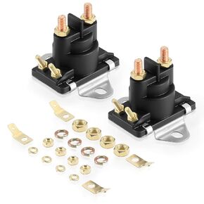 ISINSWIFT 89-96158T 12V Trim Solenoid Switch for Mercury Mercruiser Mariner Outboard Motors 89-818864T 89-96158 8996158 89-96158T 89-846070 89-94318 89818864T 89846070 Solenoid 35Hp-275 HP 2 Pack