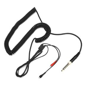 كابل ملفوف لسماعات الرأس SUNGOOYUE، كابل صوت مع قطع غيار محول لـ Sennheiser Hd25 Hd560 Hd540 Hd430 Hd250