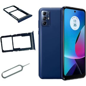 Ygpmoiki for Motorola Moto G Play 2023 Micro SD Card Slot Single Sim Card Tray Holder Replacement XT2271 XT2271-5 SIM Card Tray Black/Deep Indigo，with Pin