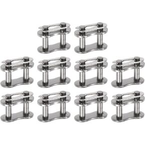 uxcell 10Pcs #60 Chain Master Connector Link Roller 3/4" Pitch Stainless Steel Standard Connecting Split Links for 12A Chain