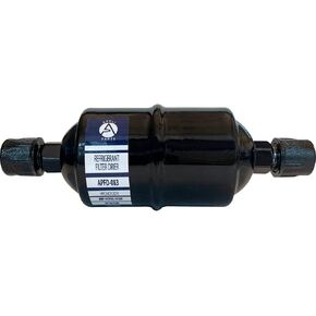 Appli Parts APFD-053 3/8 in Liquid Line Refrigerant AC Filter Drier hvac Refrigeration 053 SAE Flare connection universal unidirectional 4-1/2 in long 2 in wide