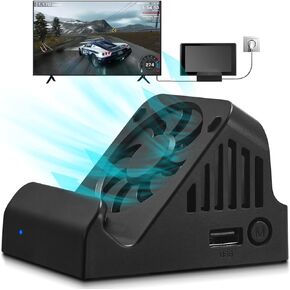 TXLBTTL Switch Dock, TV Projection Charging Dock for Switch, Cooling Fan Compact 4K HDMI Adapter, Portable Switch Charging Stand, Switch Docking Station USB 3.0