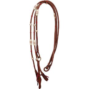 Amish USA Horse Western Tack Leather Rawhide Romel Romal Reins 66RT36