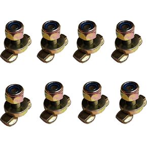XHTECH L Track Stud Fitting,Forged Lug Stud Fitting,L Track Bolts and Anchors for Aluminium L Track Rail 8 Pack in