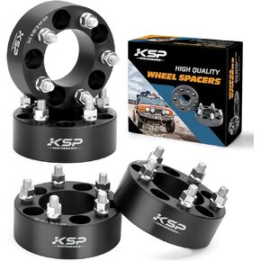 فواصل عجلات مقاس 5x4.5 بوصة من أجل Liberty Eplorer، فاصل عجلة مركزي KSP 2in متوافق مع Ford Mustang Ranger Jeep Cherokee Wrangler TJ XJ KJ KK ZJ، 5x114.3 مم مع تجويف محور 80.5 1/2"-20 فاصل مسمار