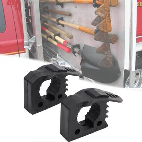 Quick-Release Rubber Clamp,Rubber Mount Clamps from 1-1/7'' to 1-3/7'' in Diameter Tools,Used by vehicle on Off-road vehicles, UTVs, ATVs (2Black)