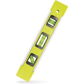 DIFFLIFE Level & Tool Magnetic Aluminum Reinforced Torpedo Level, 9", Green (1PCS)