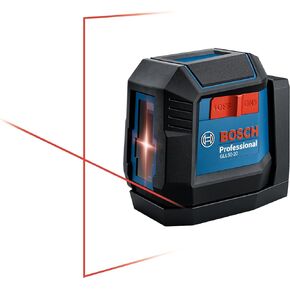 BOSCH GLL 30 30 FT Self-Leveling Cross-Line Laser, Includes 2 AA Batteries & Flexible Mounting Device