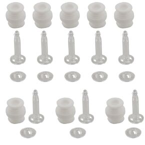 Ruiwaer 8Sets White Rubber Damper Balls Shock Absorbers with an ti-Drop Securing Pins Kit for Phantom 3