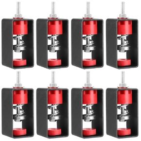 SINJEUN 8 Pack Ceiling Spring Vibration Isolator Hangers, 110lbs Shock Absorber Anti Vibration Suspended Mounted with Removable Frame, Shockproof Damping Hanger for Studio, Home, KTV