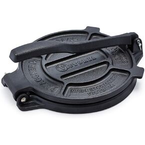 Creative Home & Kitchen Cast Iron Tortilla Press, 8" , Black