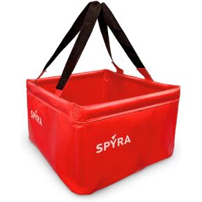 SPYRA - SpyraBase Blue - حاوية SpyraGear القابلة للطي وغير القابلة للتدمير 5.3 جالون أمريكي لمعارك المياه التي لا نهاية لها (في الهواء الطلق/الحديقة)