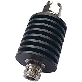 BECEN Bi-Directional 20DB 25W N Attenuator, 25 Watt 50 Ohm Attenuator DC to 3Ghz ， Fixed Attenuator (20DB)