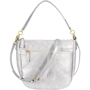 Jannloe Hobo Purses Totes Vegan Leather Shoulder Handbags for Women with Detachable Crossbody Strap