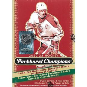 2022 2023 Upper Deck Parkhurst Champions Hockey Series Blaster Box Released in 2024 with 5 Silver Parallel Cards Per Box Plus
