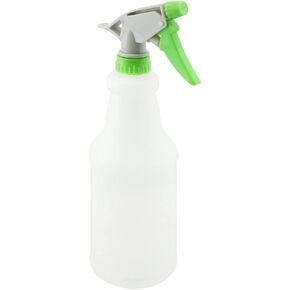 Prime-Line MP51001 Trigger Sprayer Dispenser Bottles, 24-Ounce, 360 Degree Spray Position, White Translucent Plastic w/Red Trim (3 Pack)